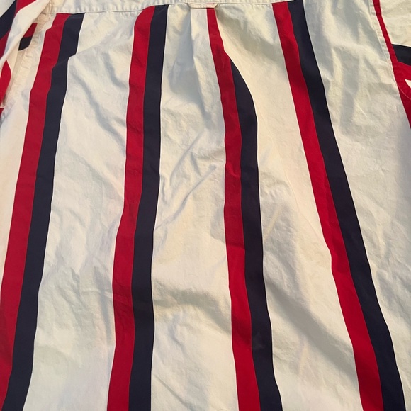 Vintage Nautica White Shirt with Red and Blue Accents - Picture 6 of 6
